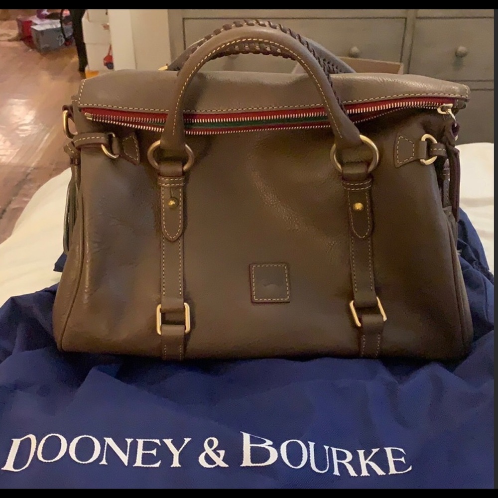 SOLD! Dooney & Bourke Taupe Florentine Satchel